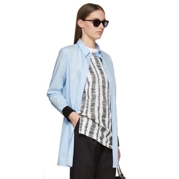 3. 1 PHILLIP LIM Scribble Stitch Embroidered Tank White Black Sleeveless Small - Picture 6 of 16